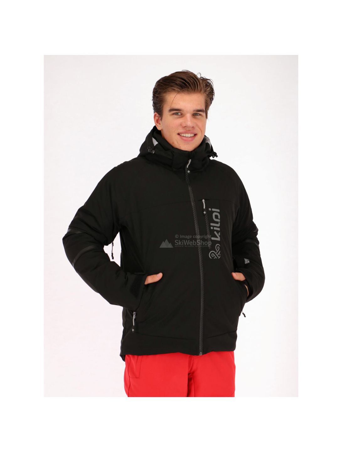 Kilpi, veste de ski noir 