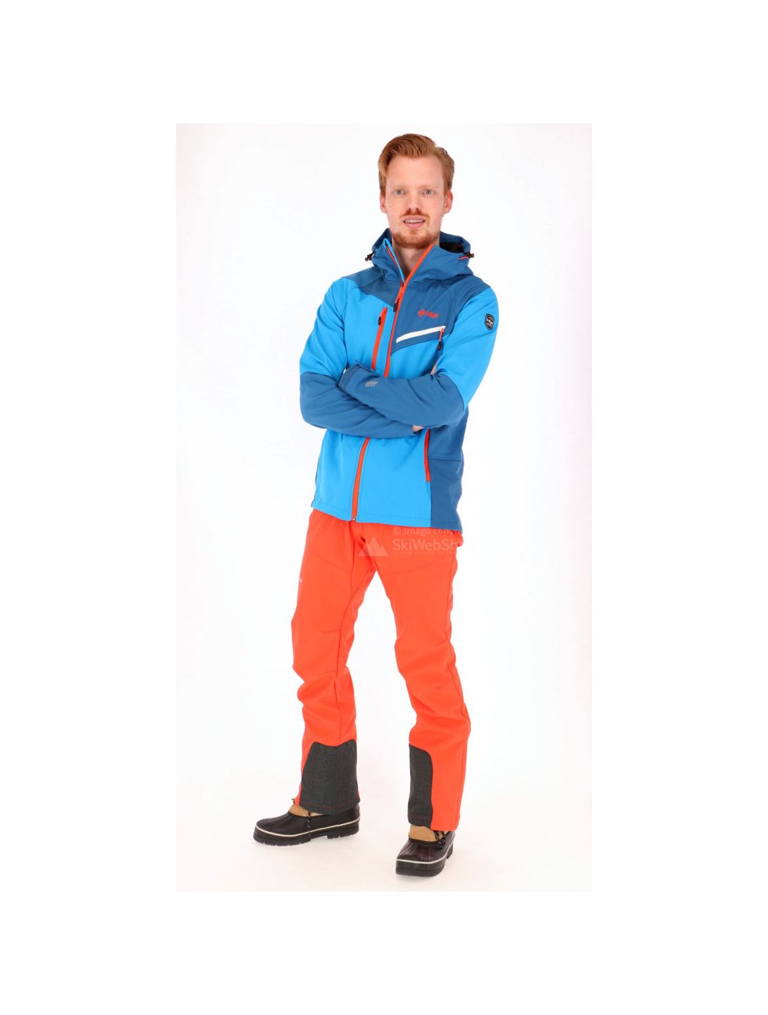 Kilpi, veste de ski softshell bleu 