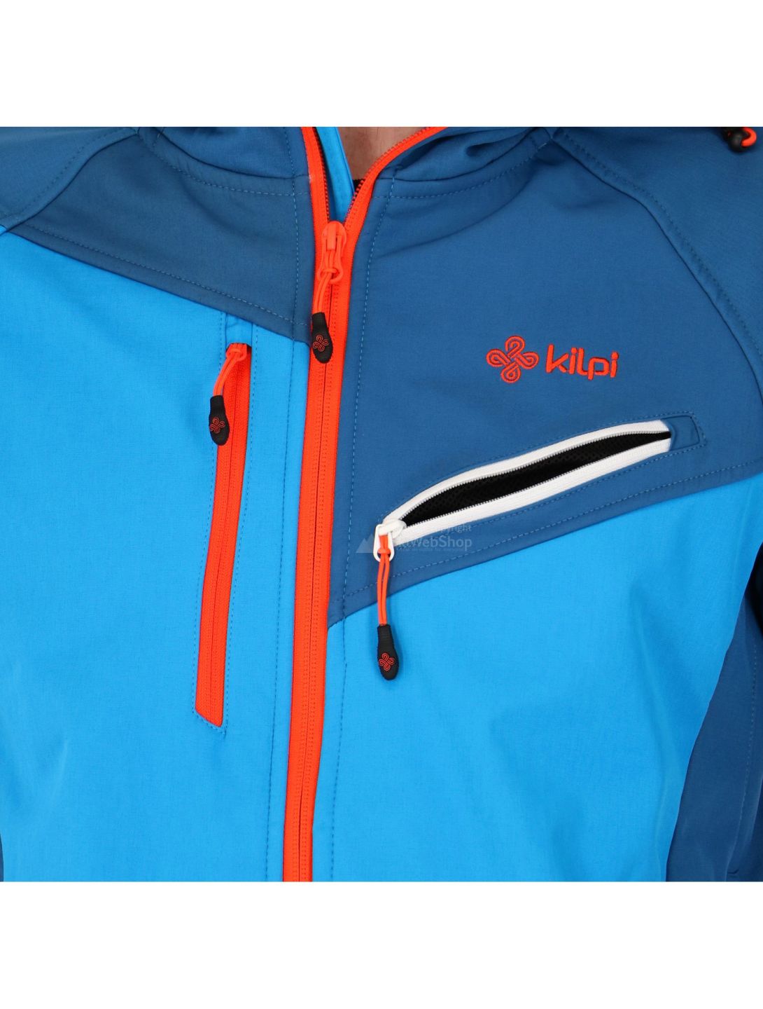 Kilpi, veste de ski softshell bleu 