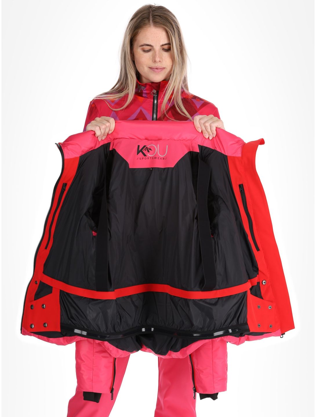 Kou Sportswear, Alpine elegance veste de ski femmes Pink rose 