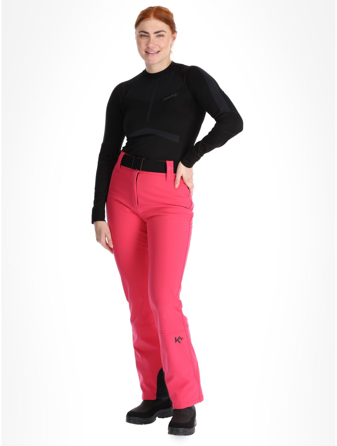 Kou Sportswear, Frost Flare Pants pantalon de ski en softshell femmes Pink rose 