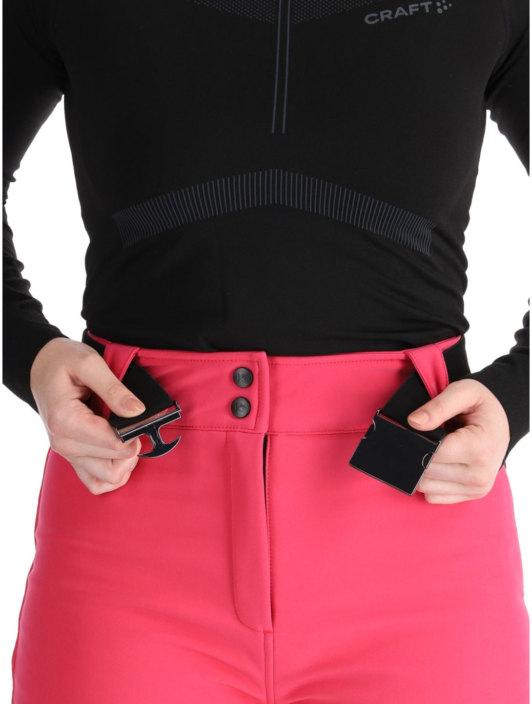 Kou Sportswear, Frost Flare Pants pantalon de ski en softshell femmes Pink rose 