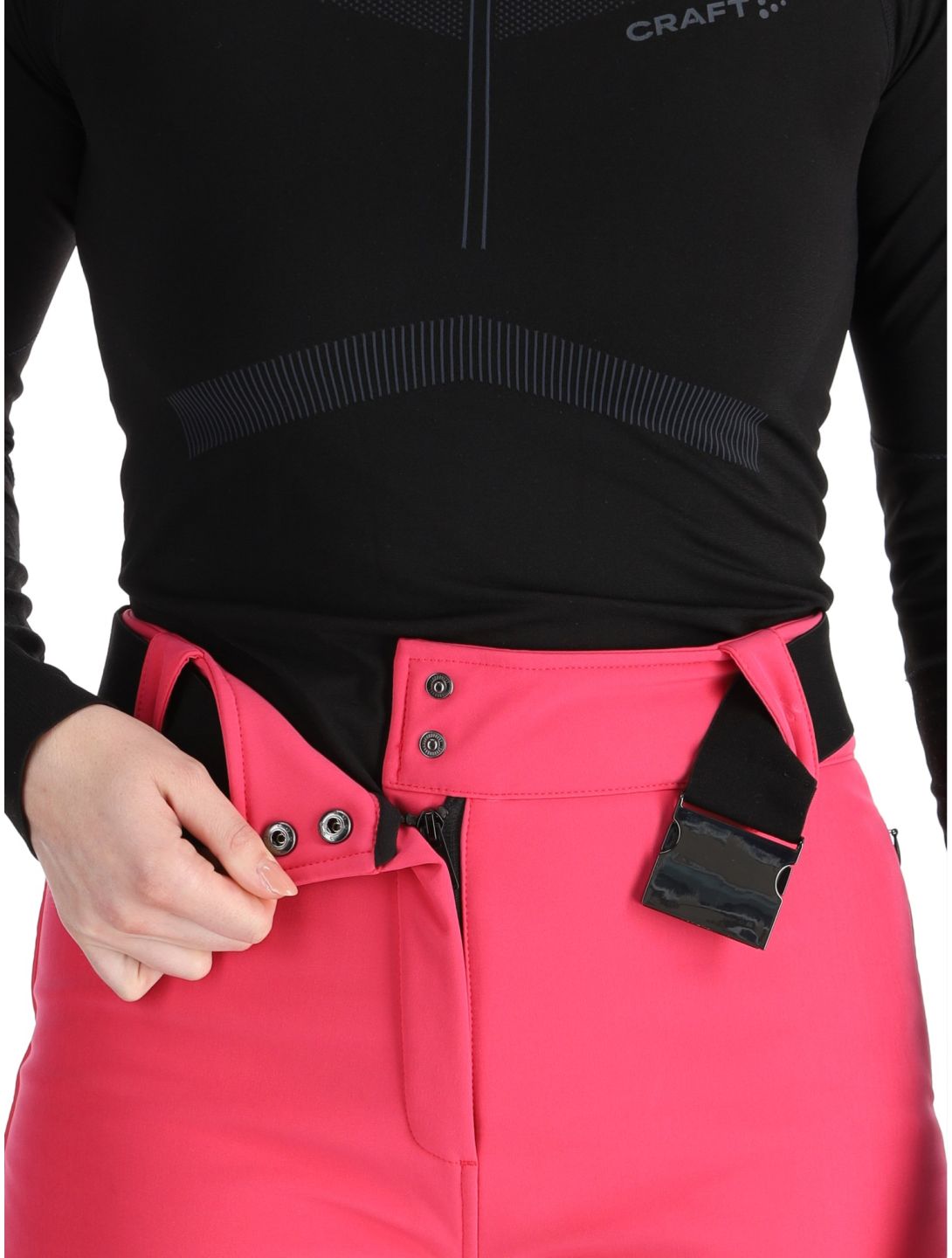 Kou Sportswear, Frost Flare Pants pantalon de ski en softshell femmes Pink rose 