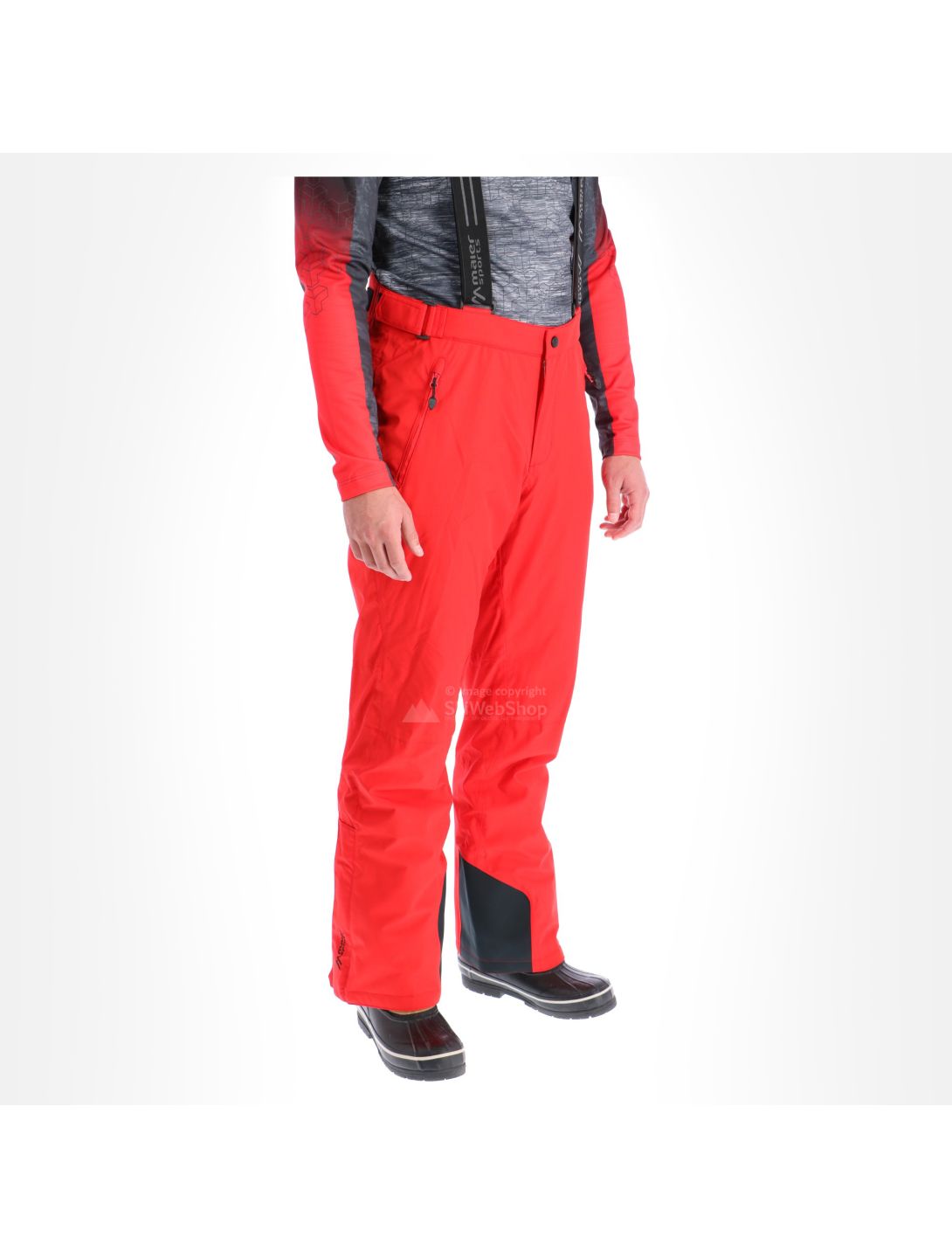 Maier Sports, Anton pantalon de ski hommes rouge 