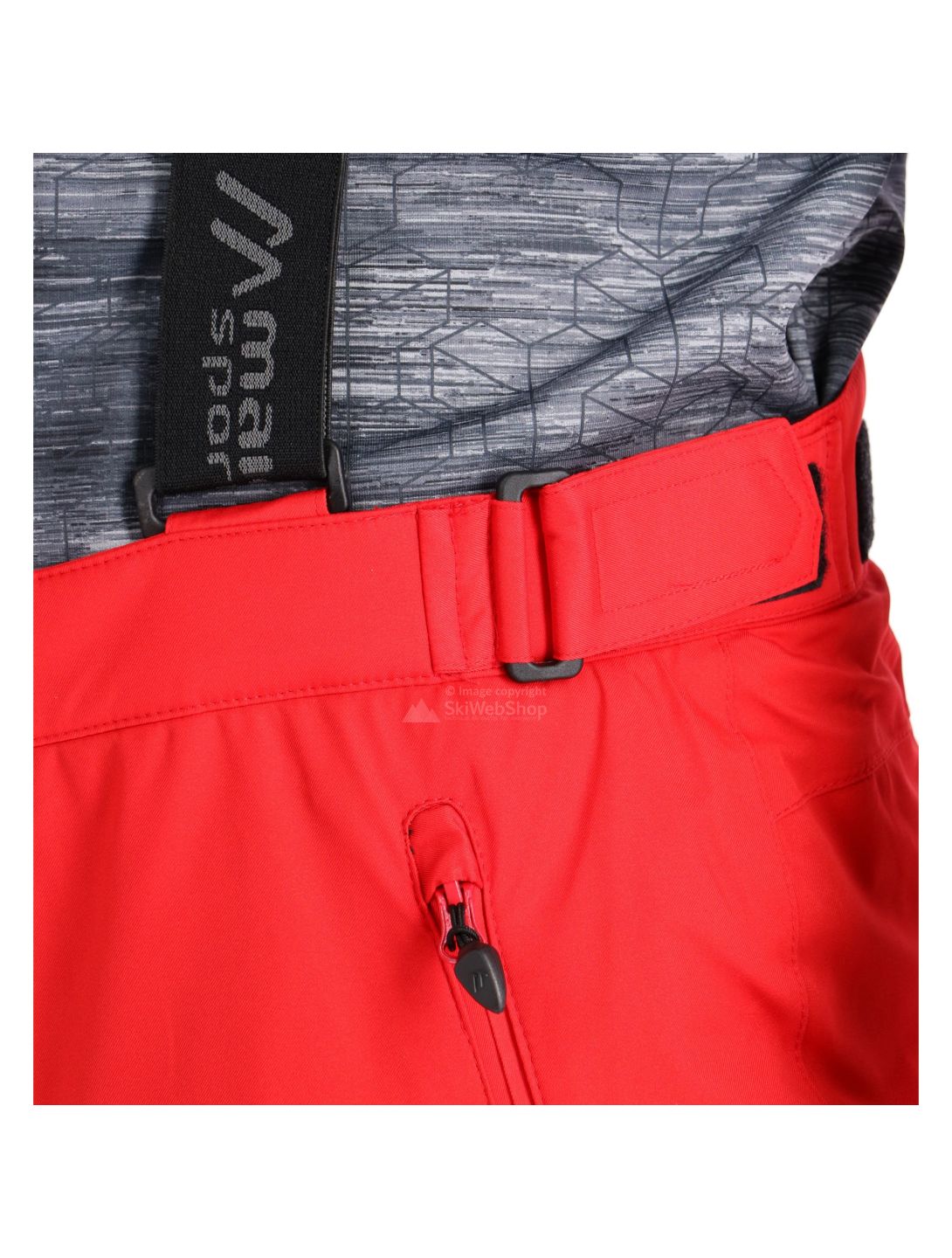 Maier Sports, Anton pantalon de ski hommes rouge 