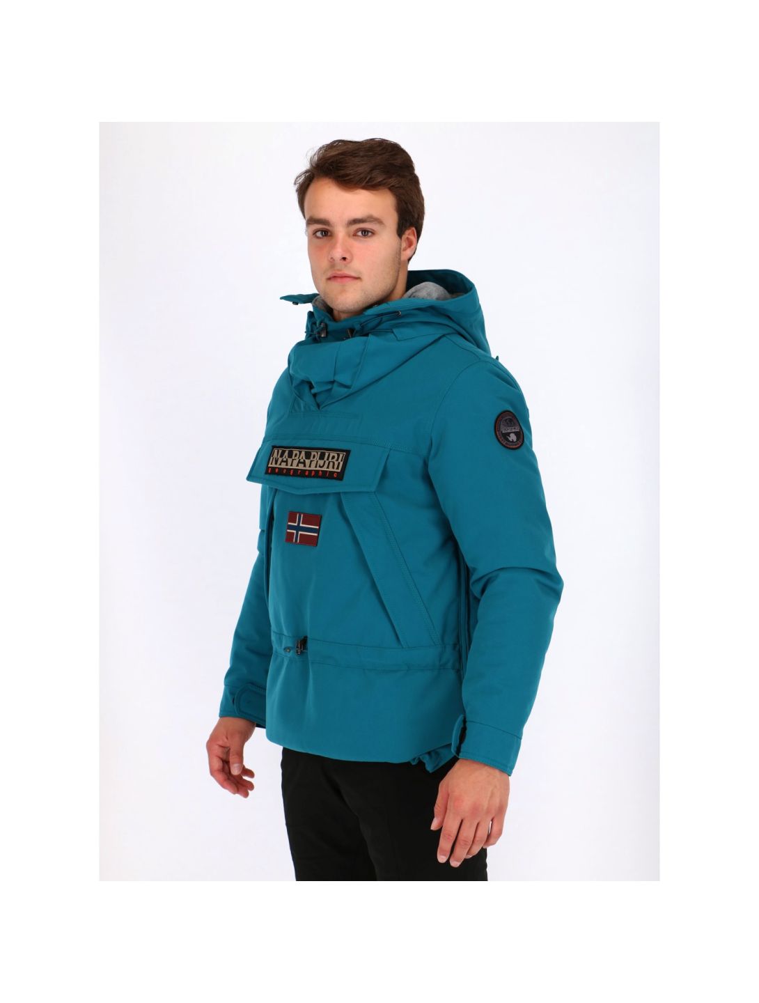 Napapijri, veste de ski bleu, vert 