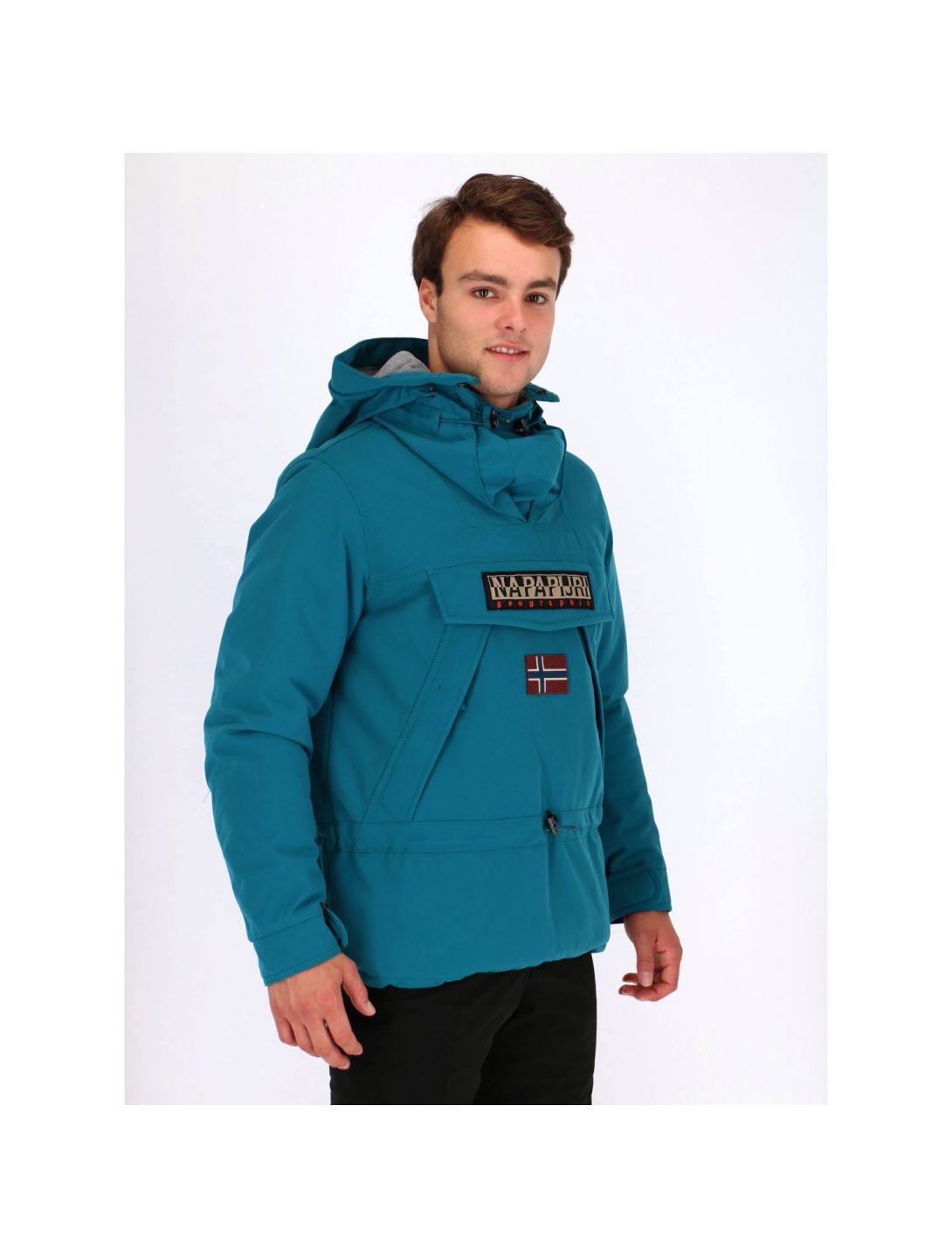 Napapijri, veste de ski bleu, vert 