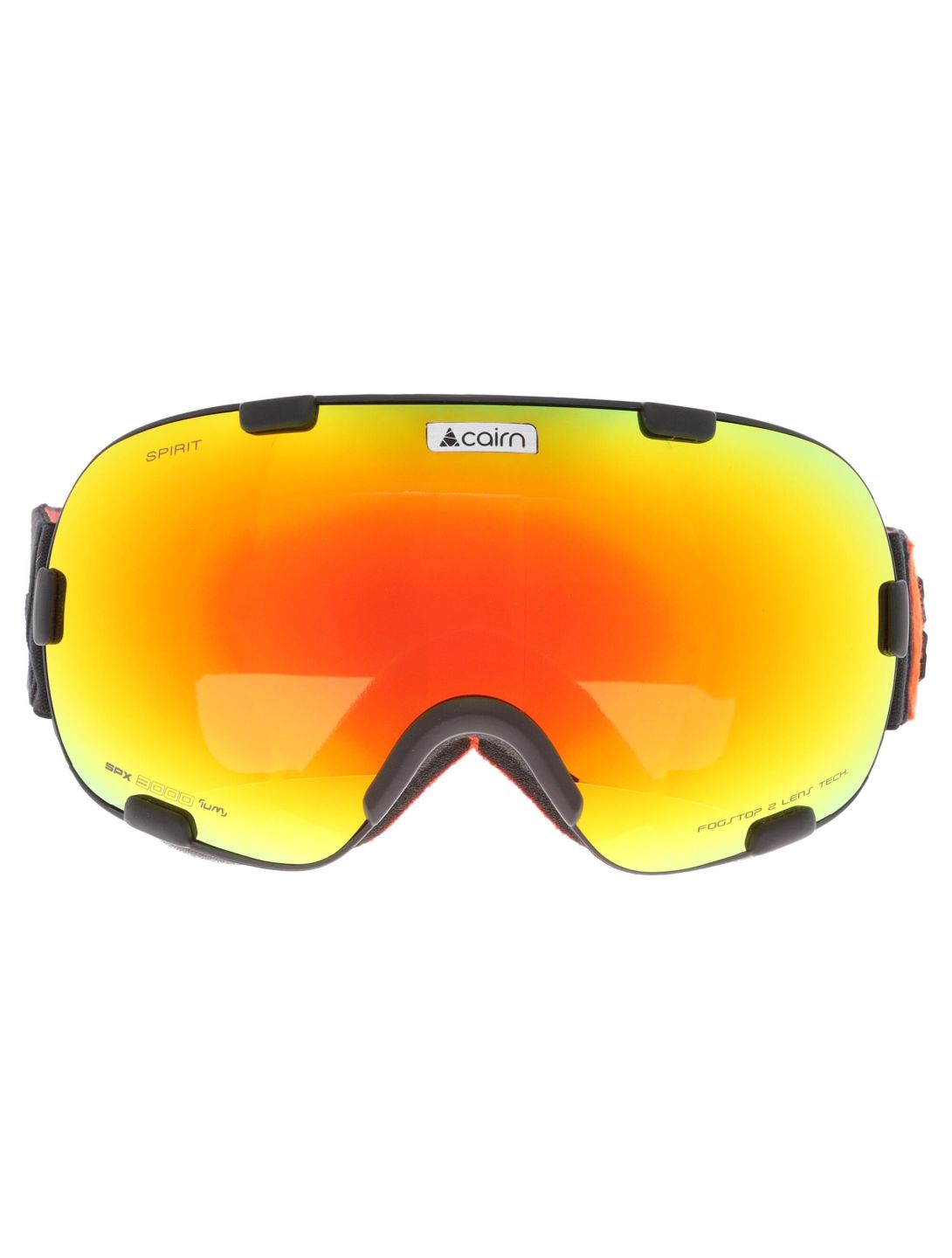 Cairn, Spirit lunettes de ski unisexe Mat Black Orange noir, orange 