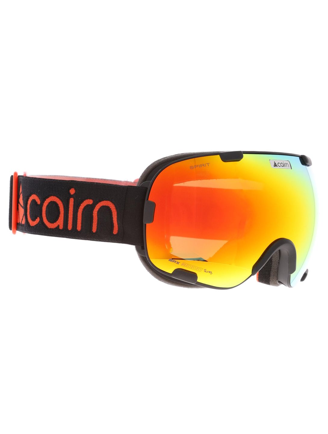 Cairn, Spirit lunettes de ski unisexe Mat Black Orange noir, orange 