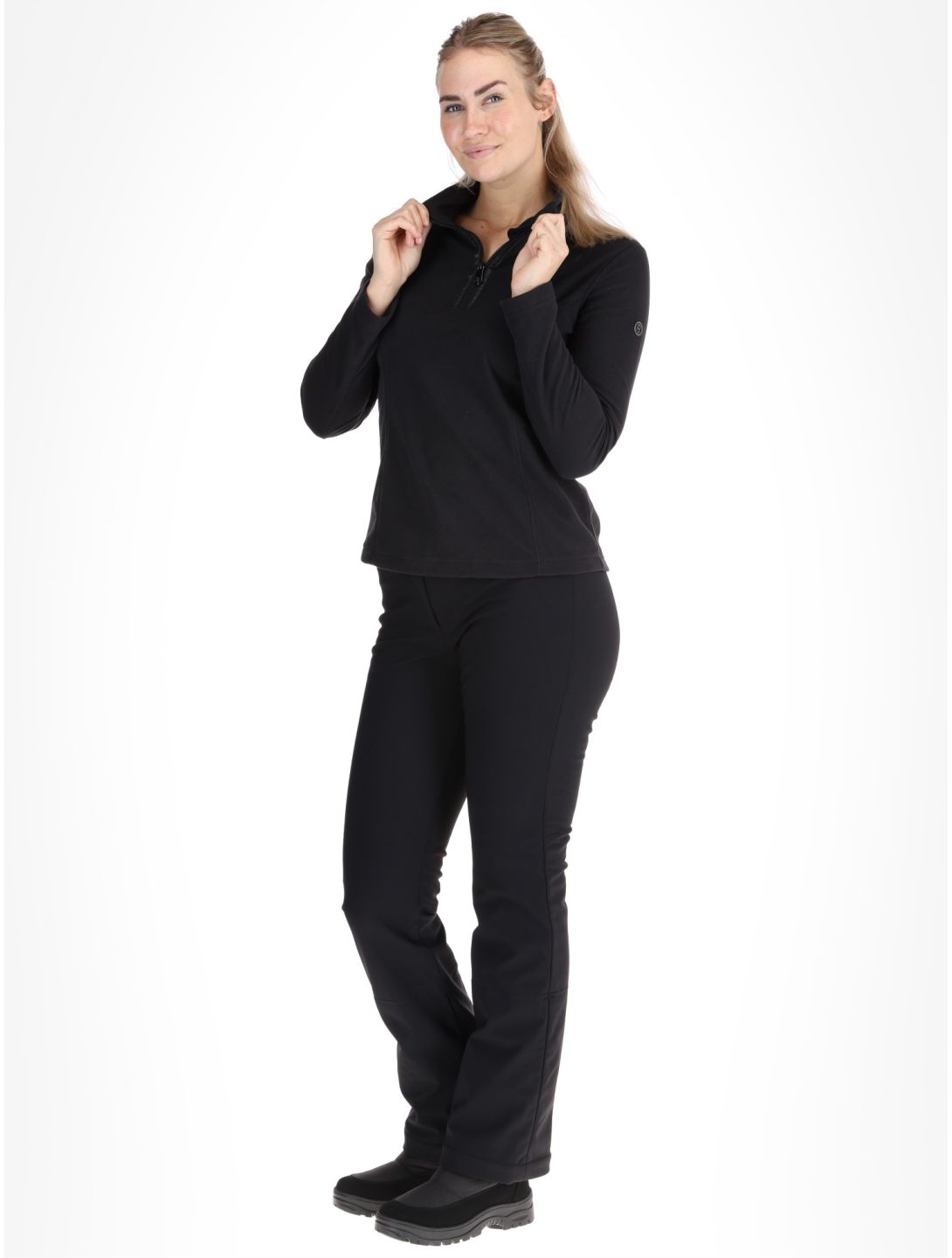 Poivre Blanc, Traditional 24PBH1540/WO pull de ski femmes Black noir 