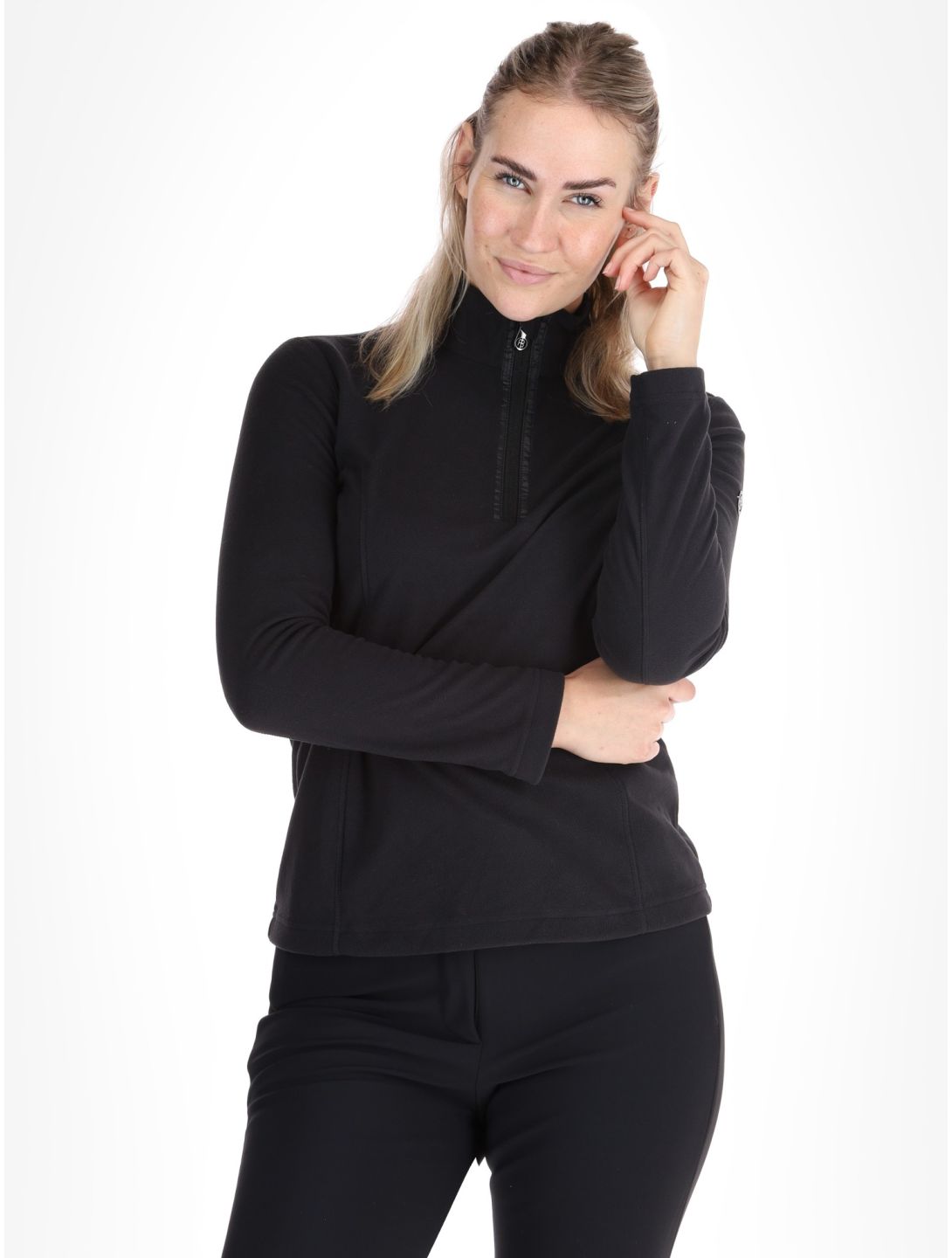 Poivre Blanc, Traditional 24PBH1540/WO pull de ski femmes Black noir 