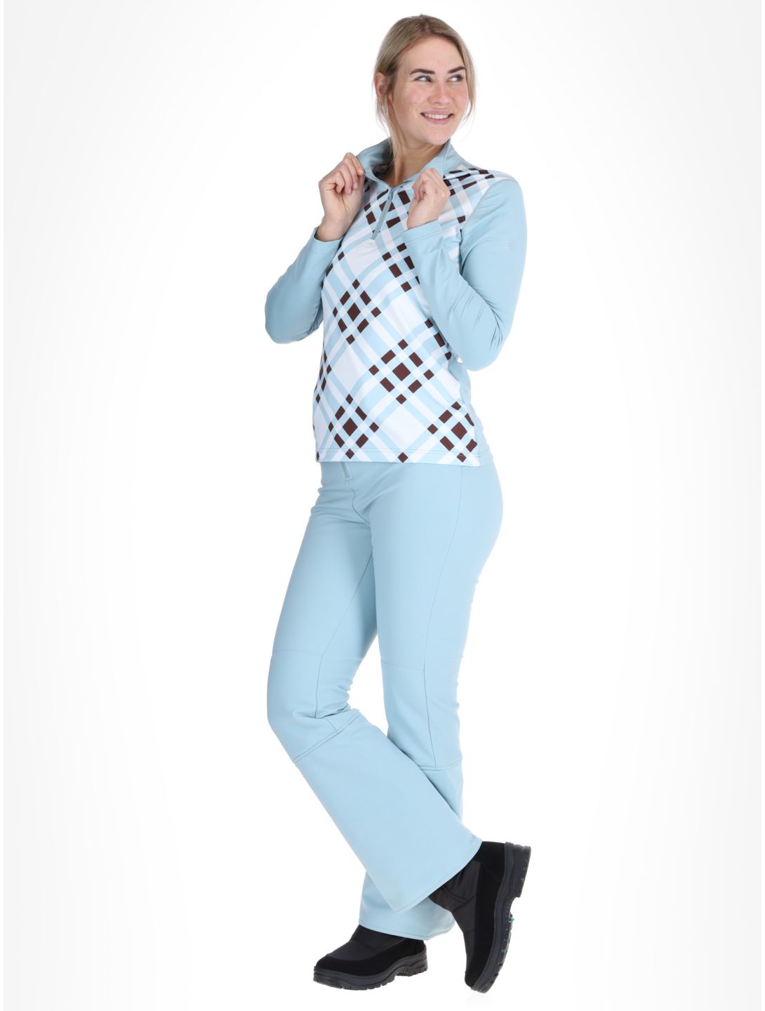 Poivre Blanc, Traditional 24PBH1940/WO/C pull de ski femmes Cross Aloe Blue blanc, bleu 