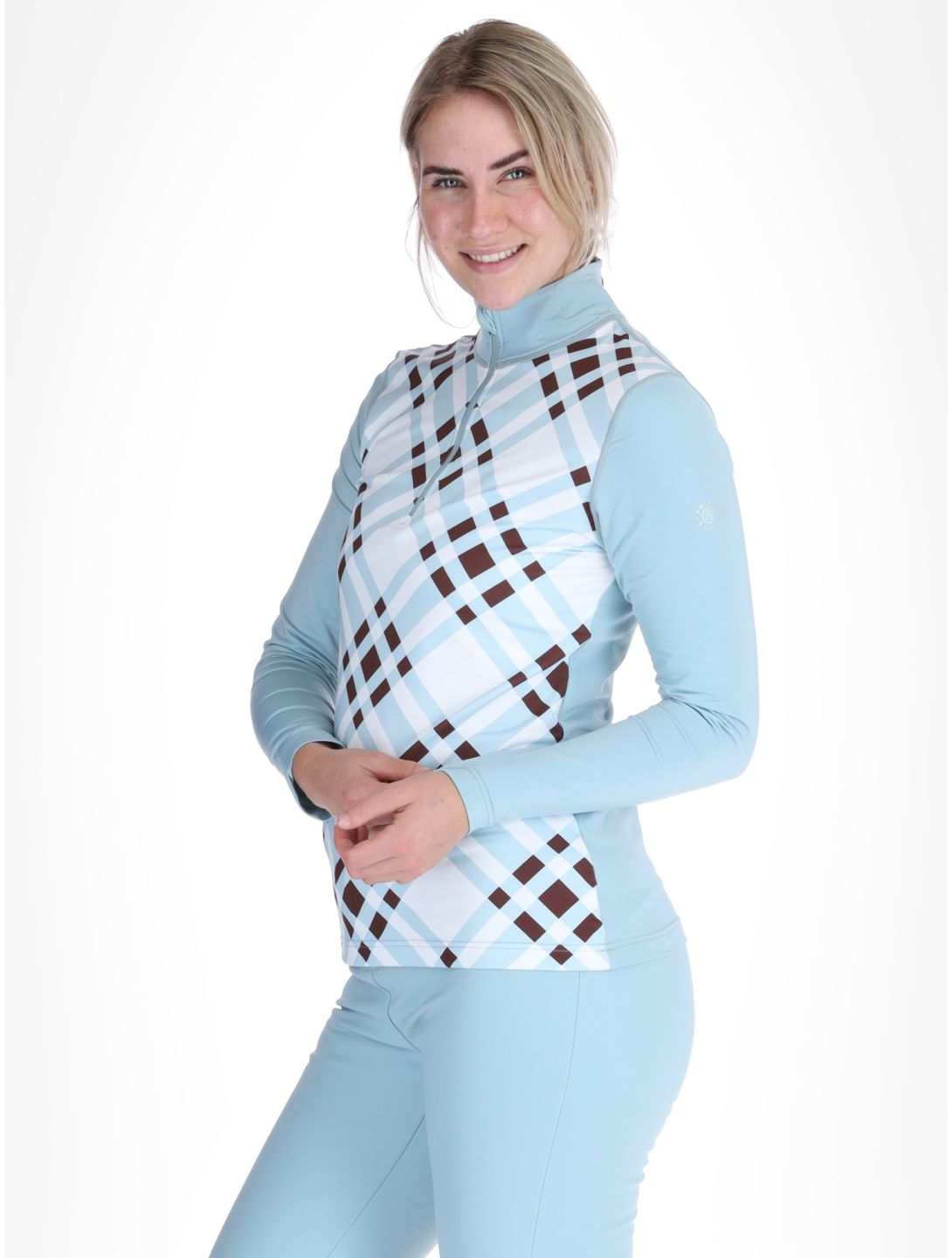 Poivre Blanc, Traditional 24PBH1940/WO/C pull de ski femmes Cross Aloe Blue blanc, bleu 