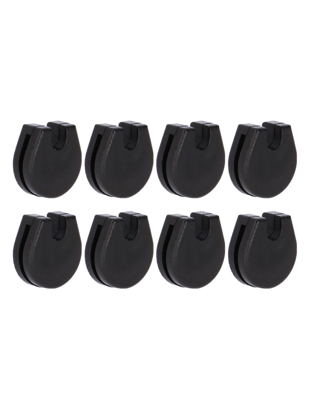 Pro Ski-Simulator, 8x plastic houders accessoires de simulateur de ski noir 