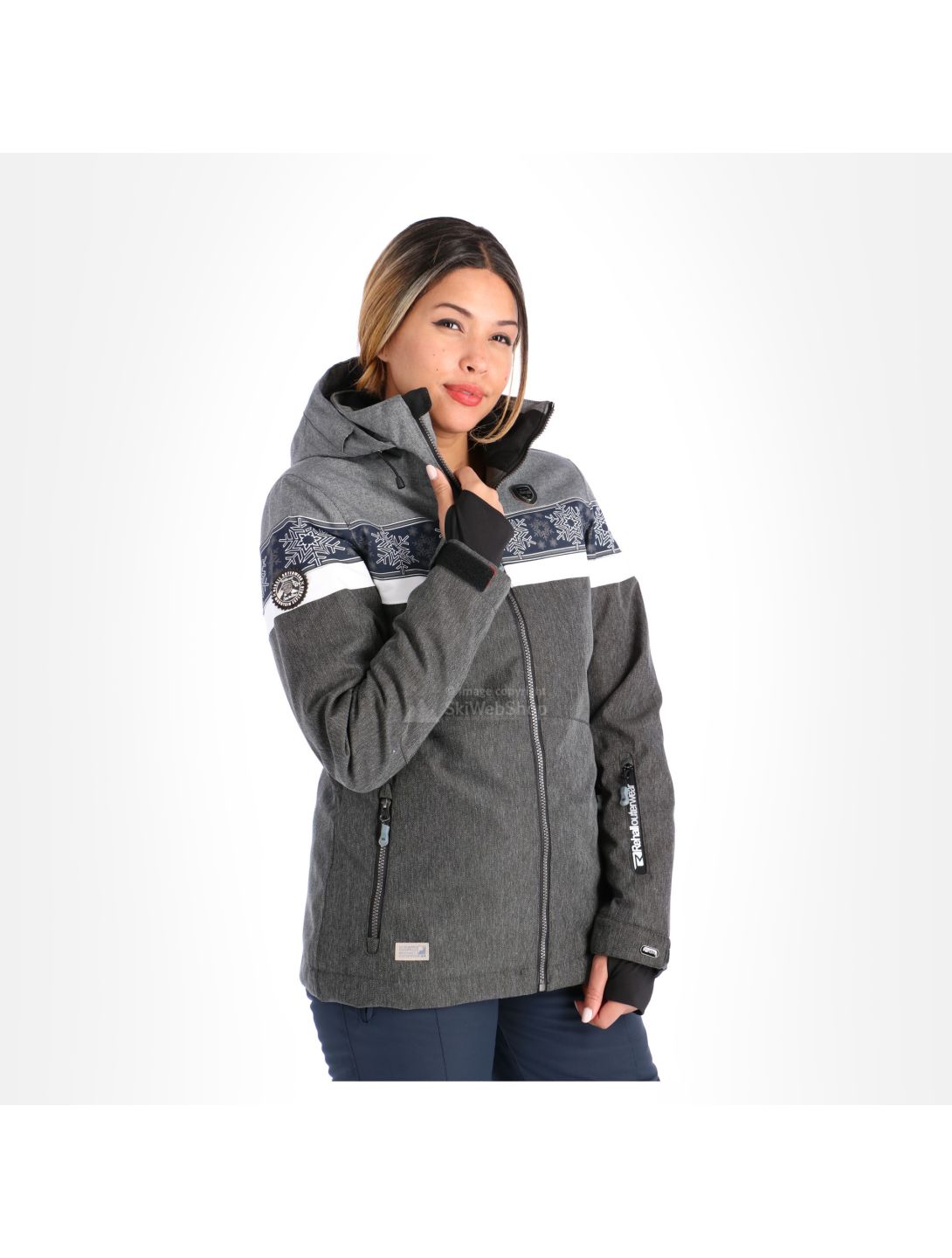 Rehall, Anna-R, ski jacket, women, denim black