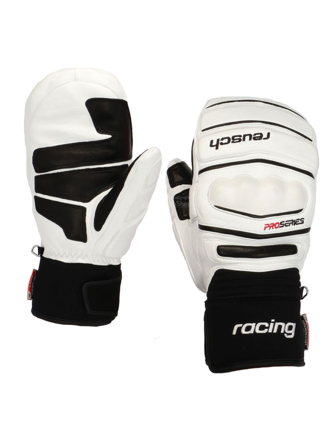 Reusch, gants de ski blanc, noir 