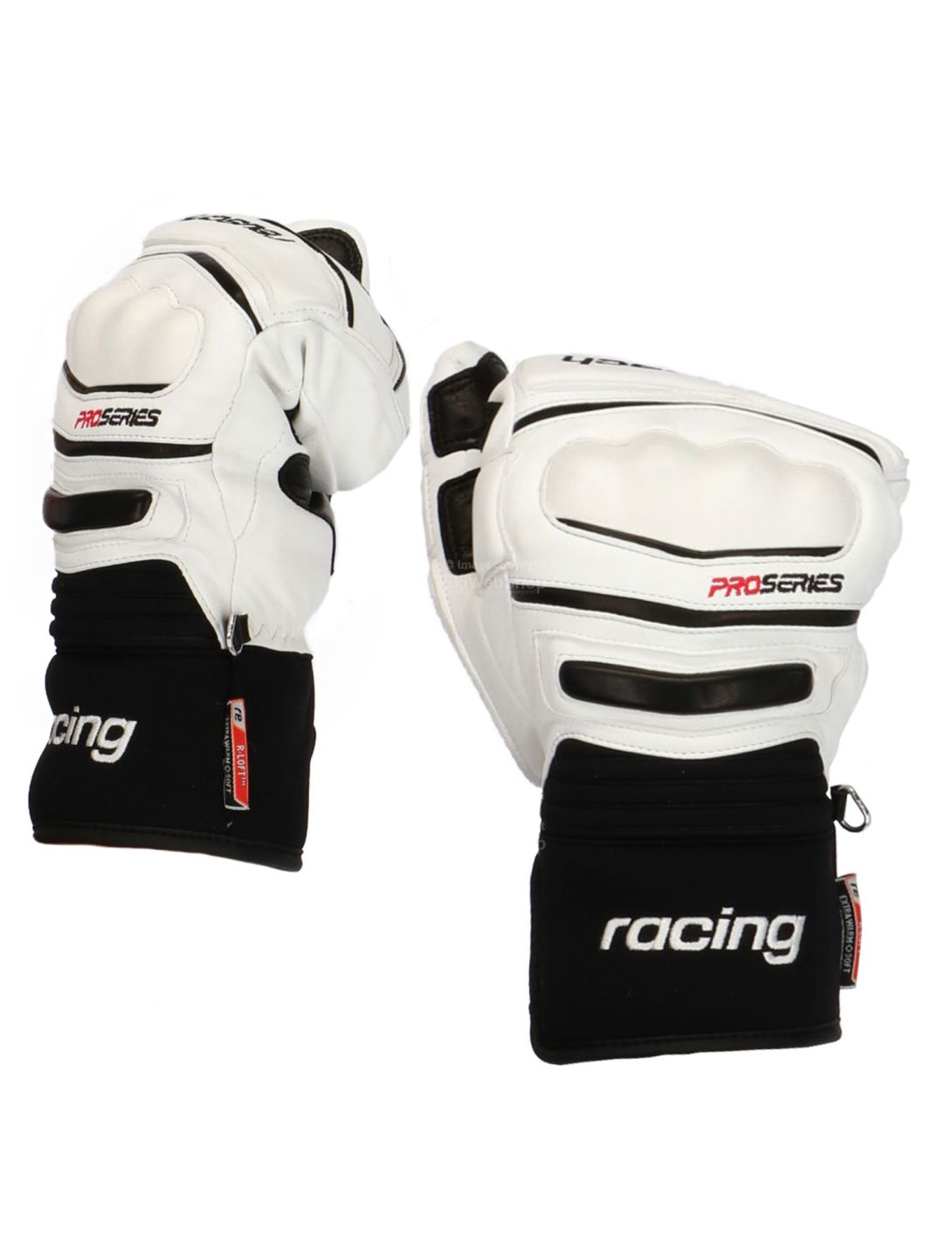 Reusch, gants de ski blanc, noir 