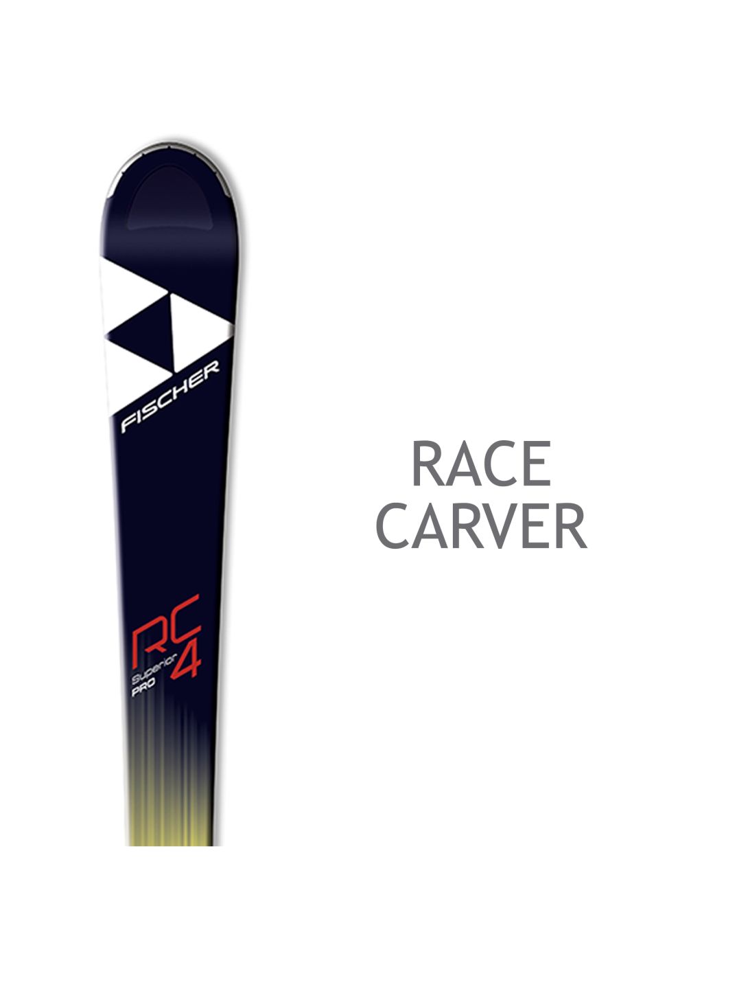 Fischer, RC4 Superior PRO RT+ RC4 Z12 PR skis jaune, noir, rouge 