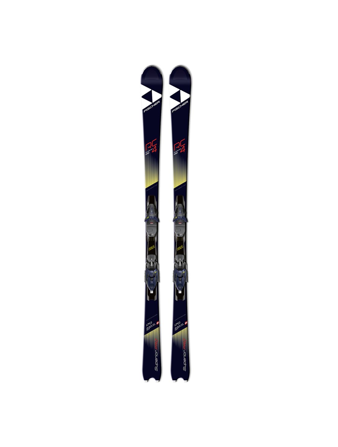 Fischer, RC4 Superior PRO RT+ RC4 Z12 PR skis jaune, noir, rouge 