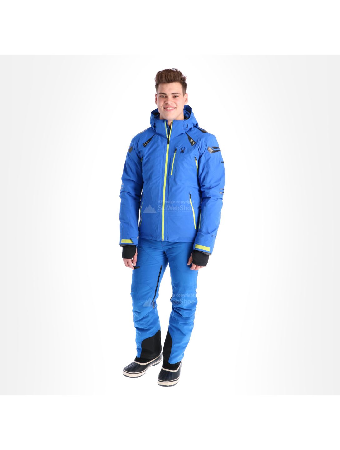 Spyder, Pinnacle veste de ski hommes sea bleu 