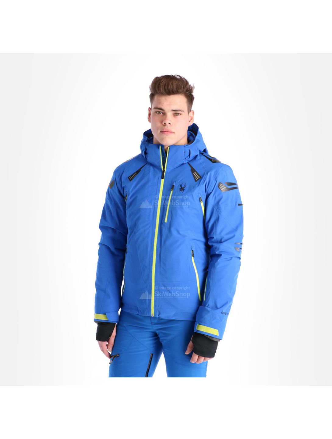 Spyder, Pinnacle veste de ski hommes sea bleu 