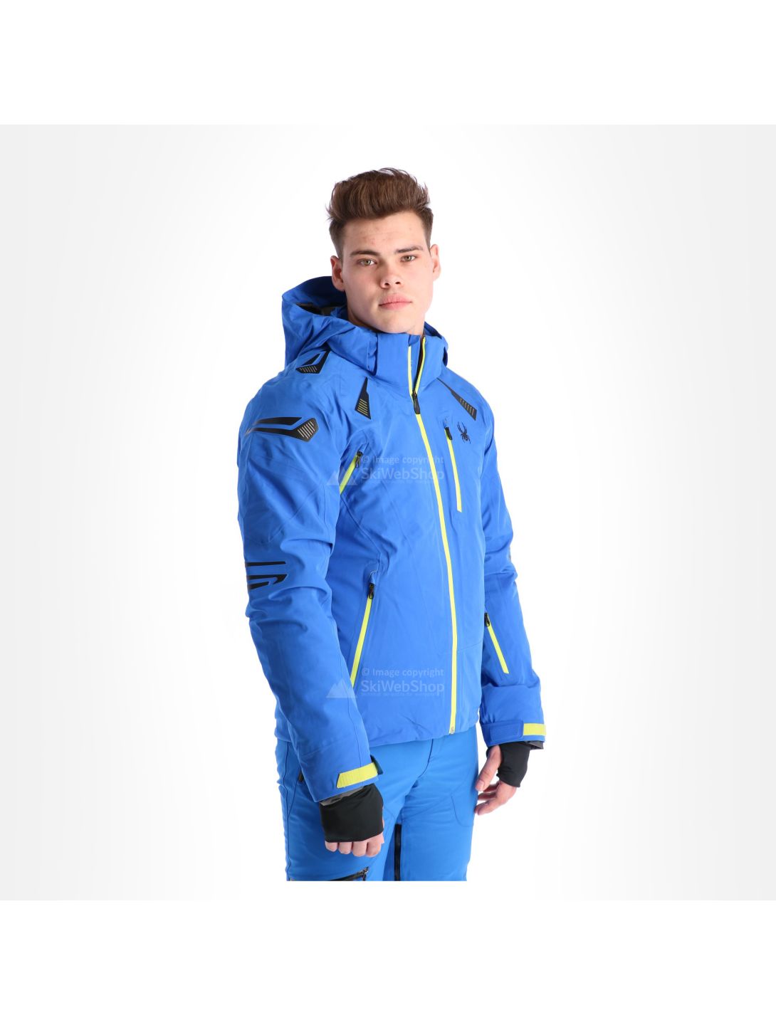 Spyder, Pinnacle veste de ski hommes sea bleu 