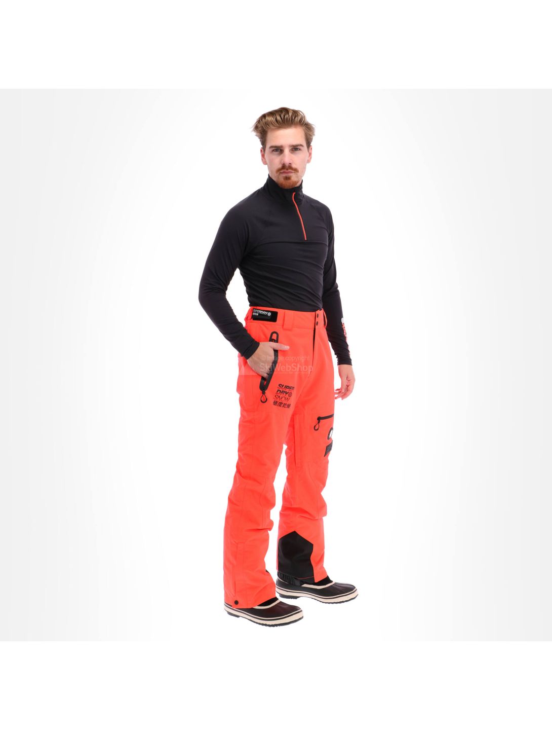 Superdry, SD Pro Racer Rescue Pant pantalon de ski hommes volcanic orange 