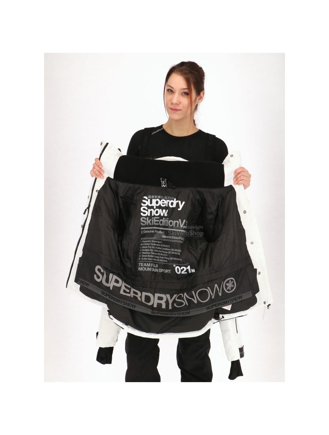 Superdry, veste de ski blanc 