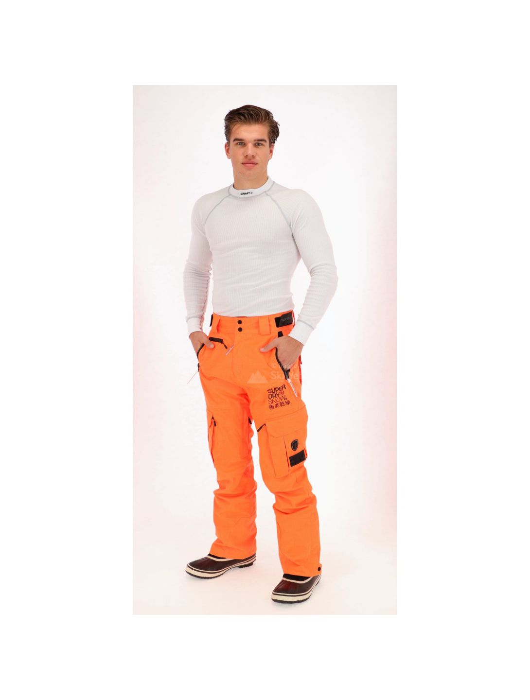 Superdry, veste de ski orange 