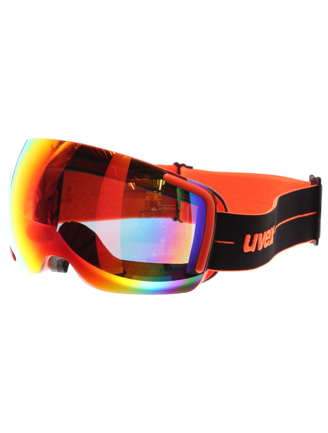 Uvex, lunettes de ski Sans cadre noir, orange 