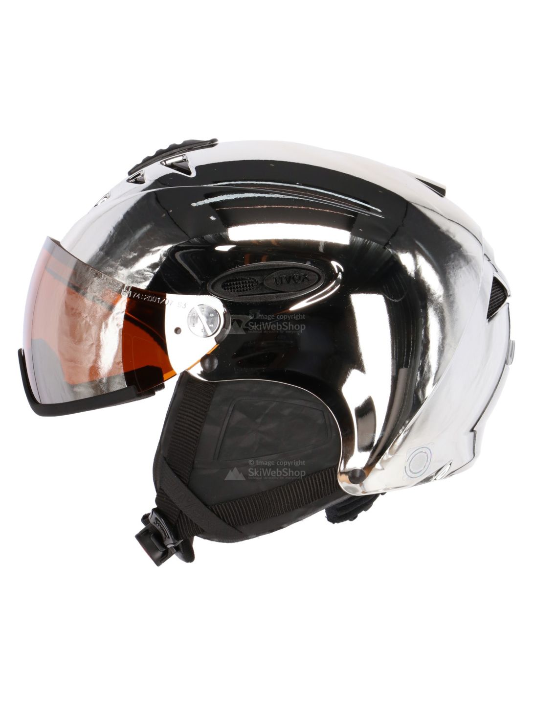 Uvex, HLMT 300 Visor Chrome LTD ski helmet, silver