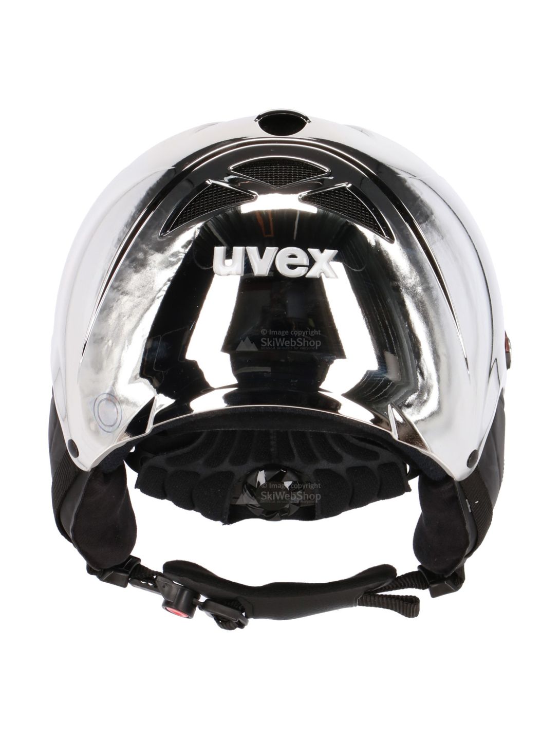 Uvex, HLMT 300 Visor Chrome LTD ski helmet, silver