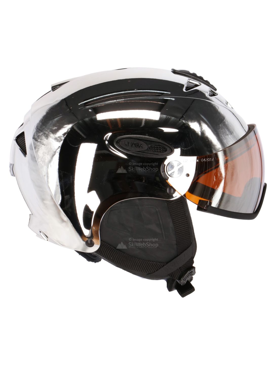 Uvex, HLMT 300 Visor Chrome LTD ski helmet, silver