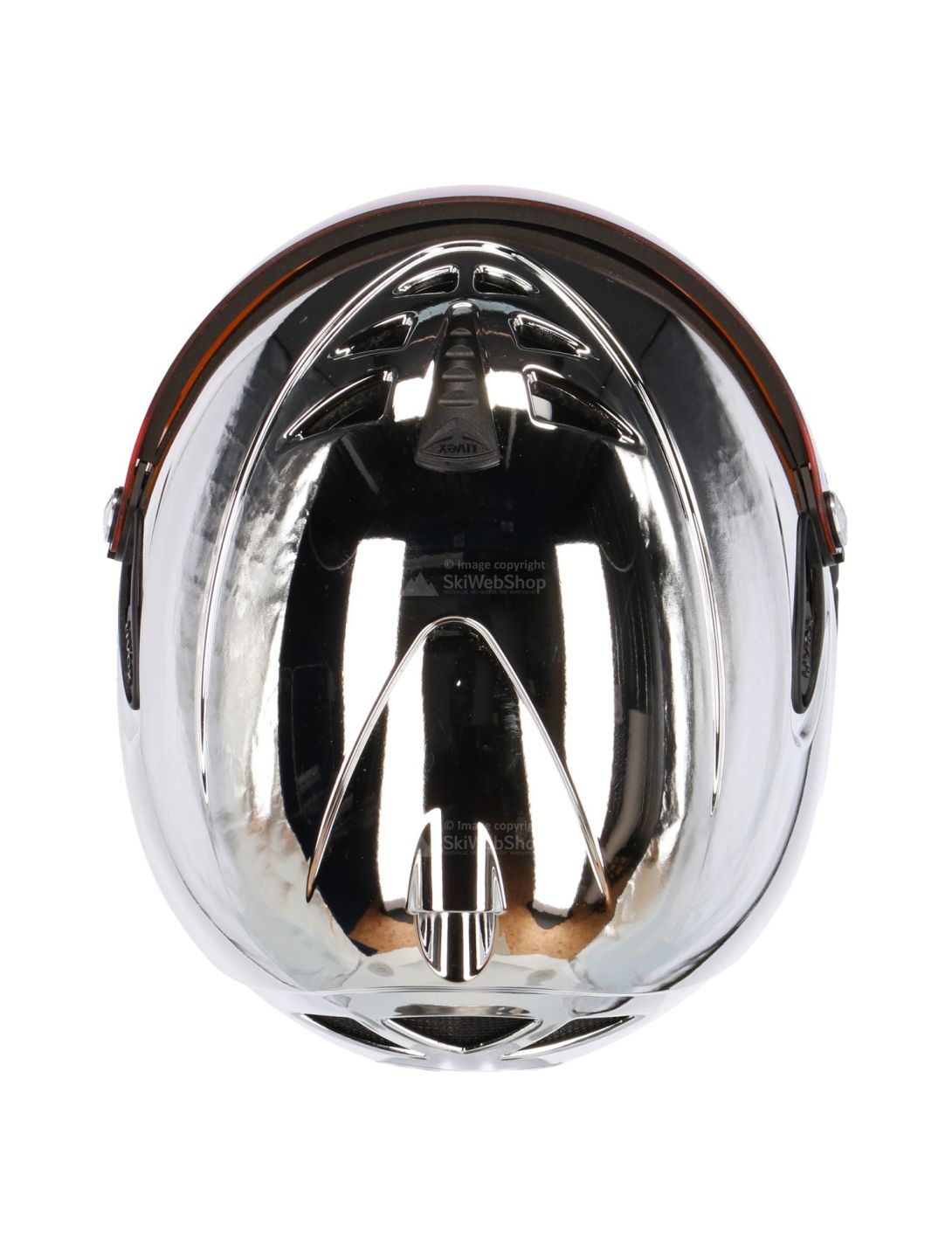 Uvex, HLMT 300 Visor Chrome LTD ski helmet, silver