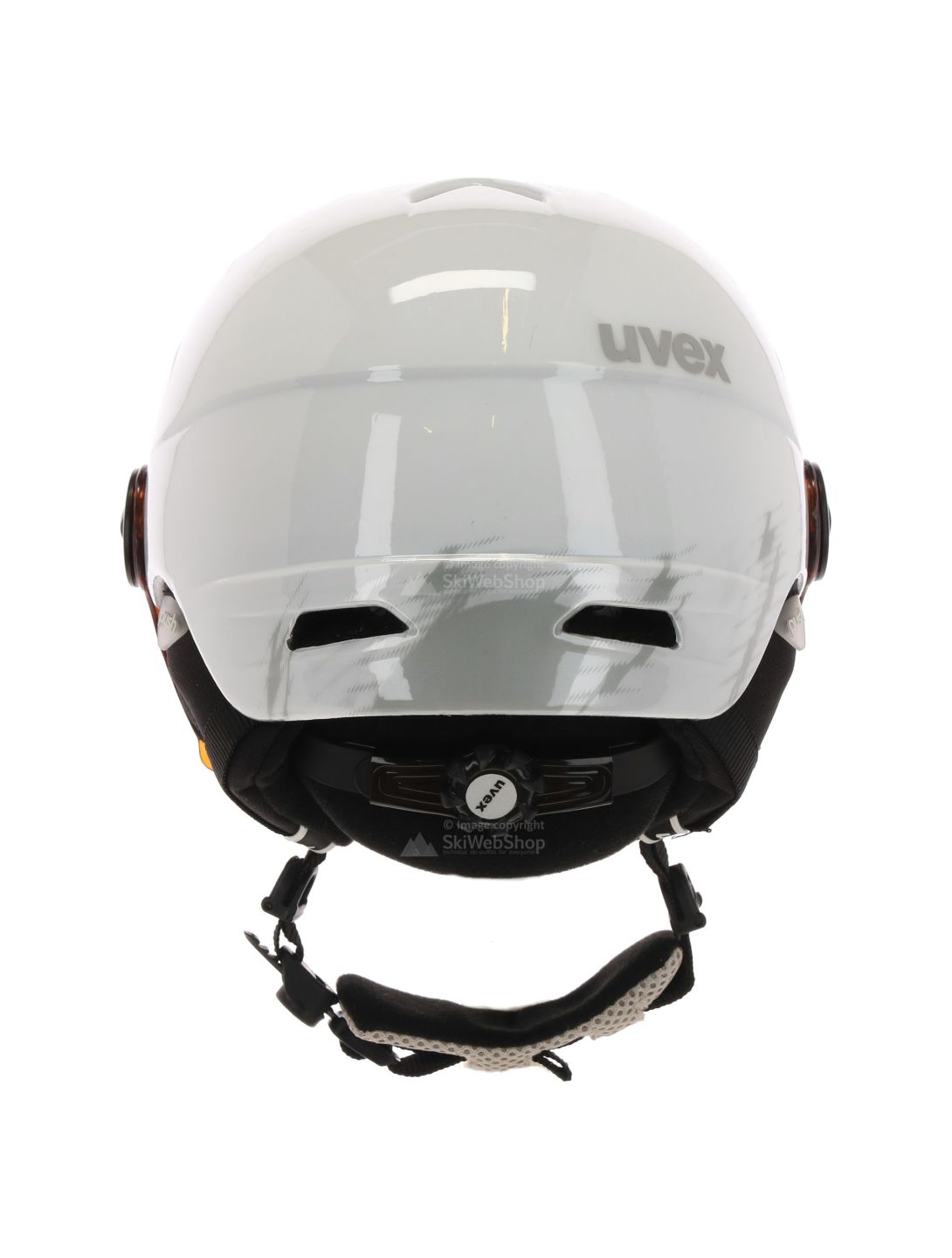 Uvex, Junior Visor Pro ski helmet, children, white-grey