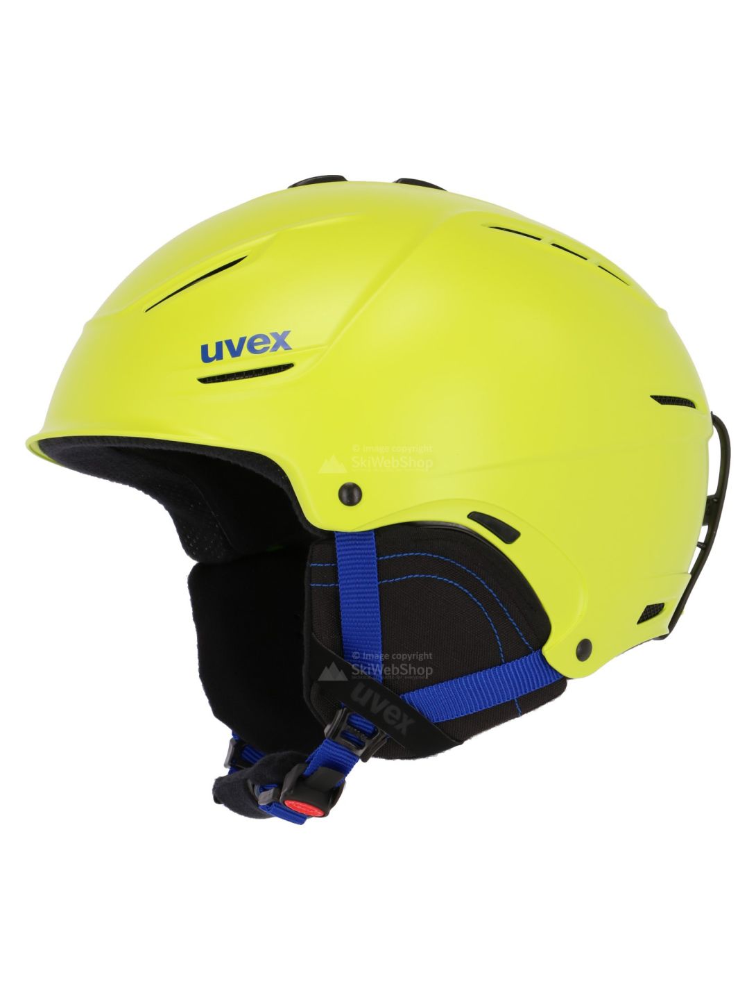 Uvex, P1us 2.0 ski helmet, mat lime green