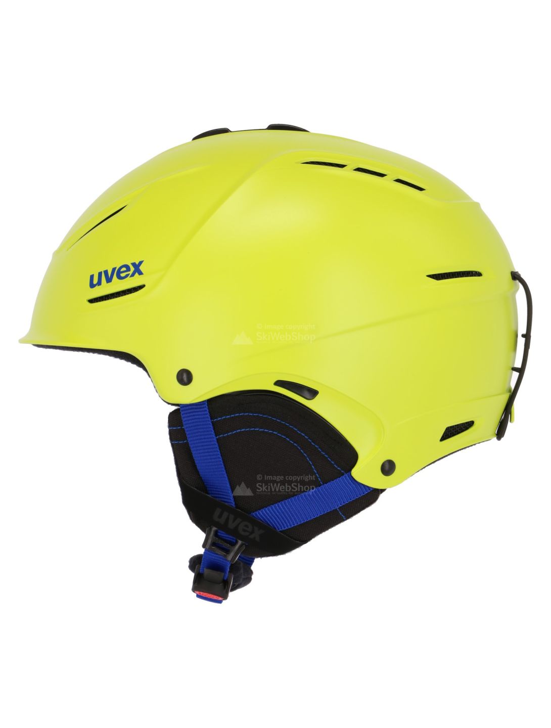 Uvex, P1us 2.0 ski helmet, mat lime green