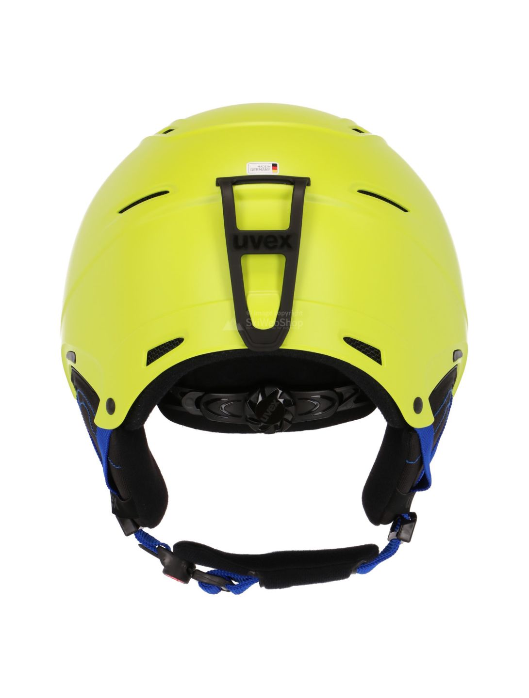 Uvex, P1us 2.0 ski helmet, mat lime green