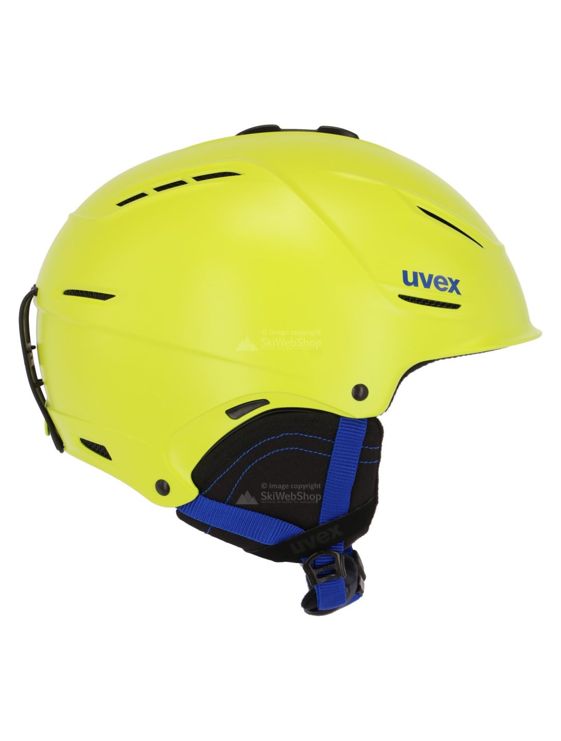 Uvex, P1us 2.0 ski helmet, mat lime green