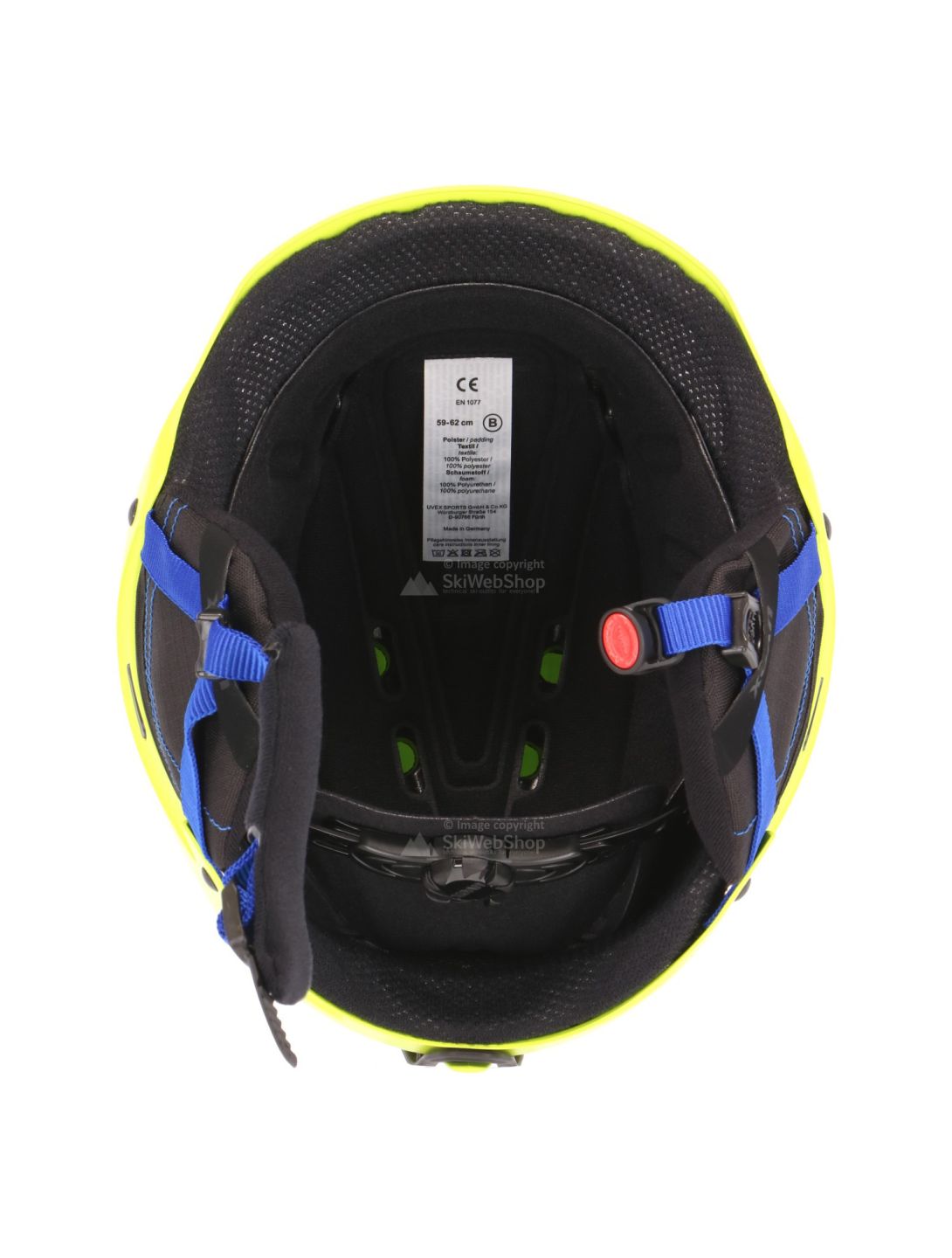 Uvex, P1us 2.0 ski helmet, mat lime green