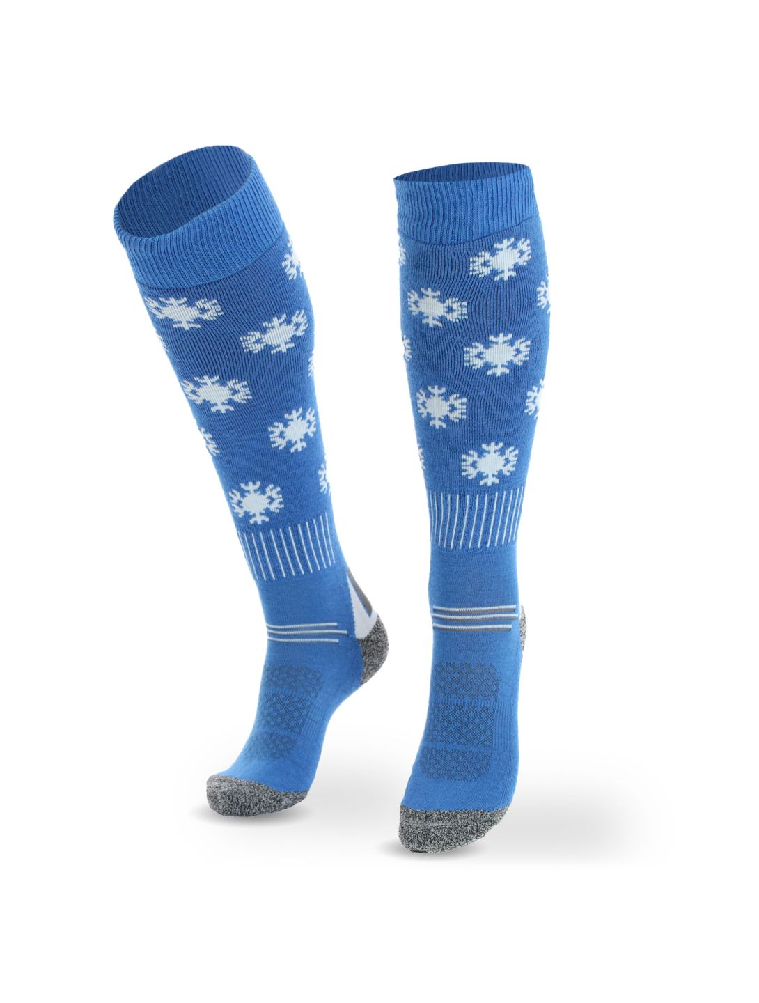 Deluni, Joyride chaussettes de ski unisexe Snowflakes multicolore 