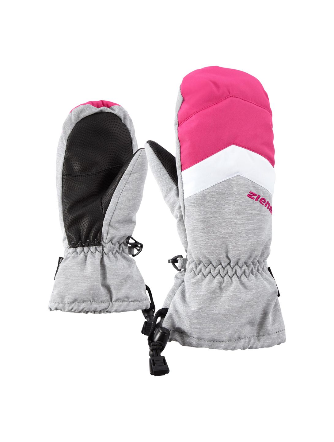 Ziener, Lettero AS Mitten Junior mitaines de ski enfants light melange gris 