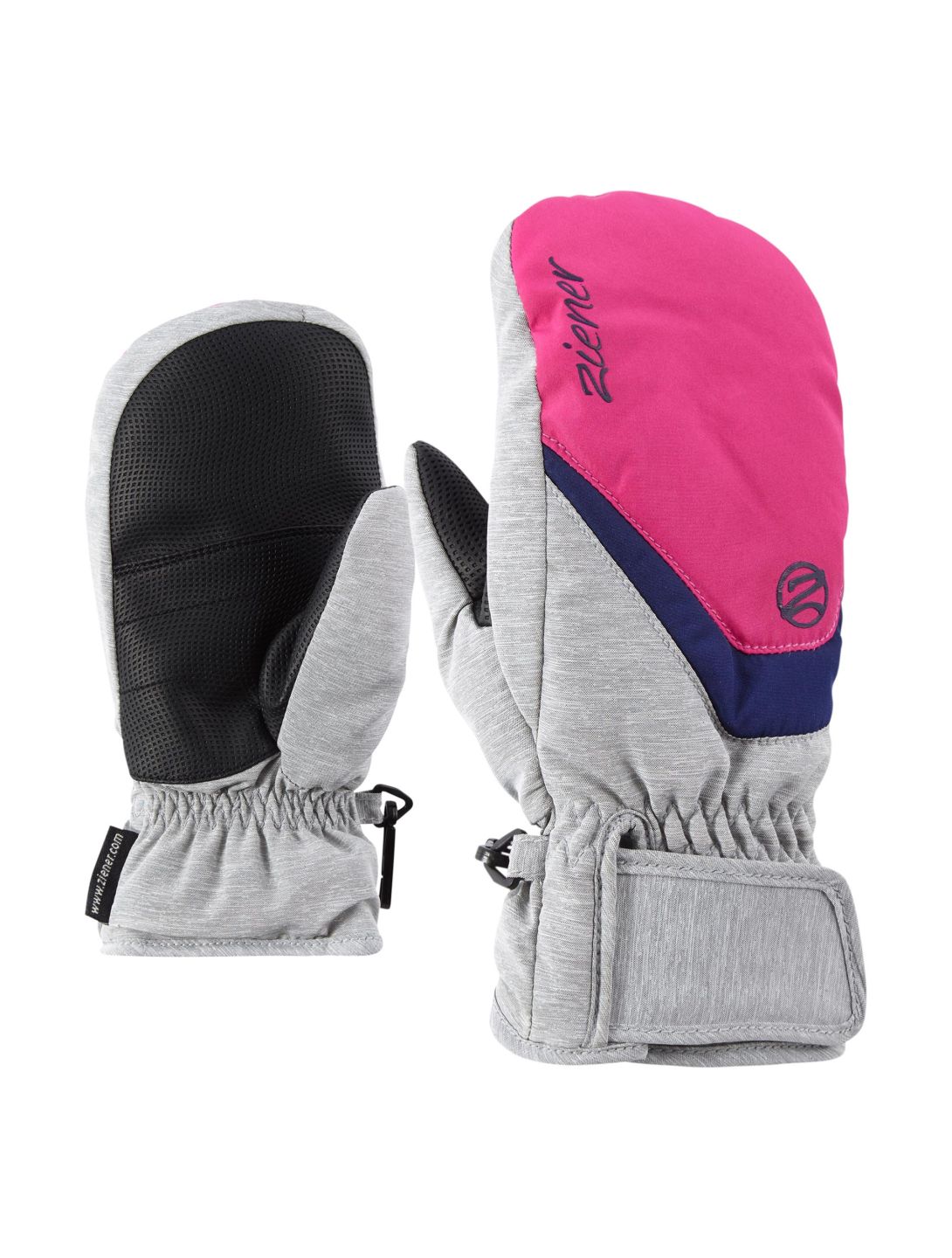 Ziener, Lorian mitaines de ski enfants light melange/ pop rose 