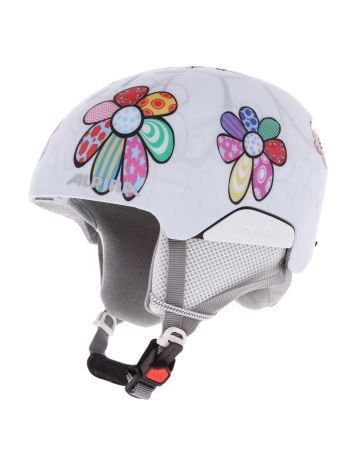 Casque ski enfant blanc et rose avec cerf - Opti Ski