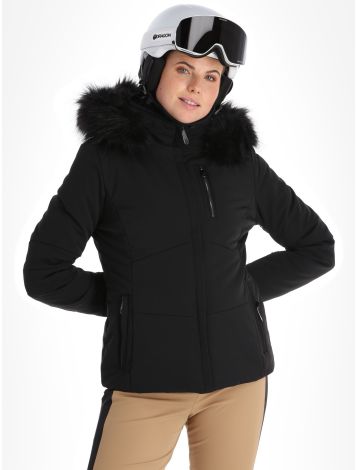 Poivre Blanc Veste polaire à poils longs Femme 295492 W22-1603-WO Polaire  confortable – Ski Exchange